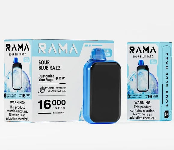 Sour Blue Razz – Rama 16000 Puffs